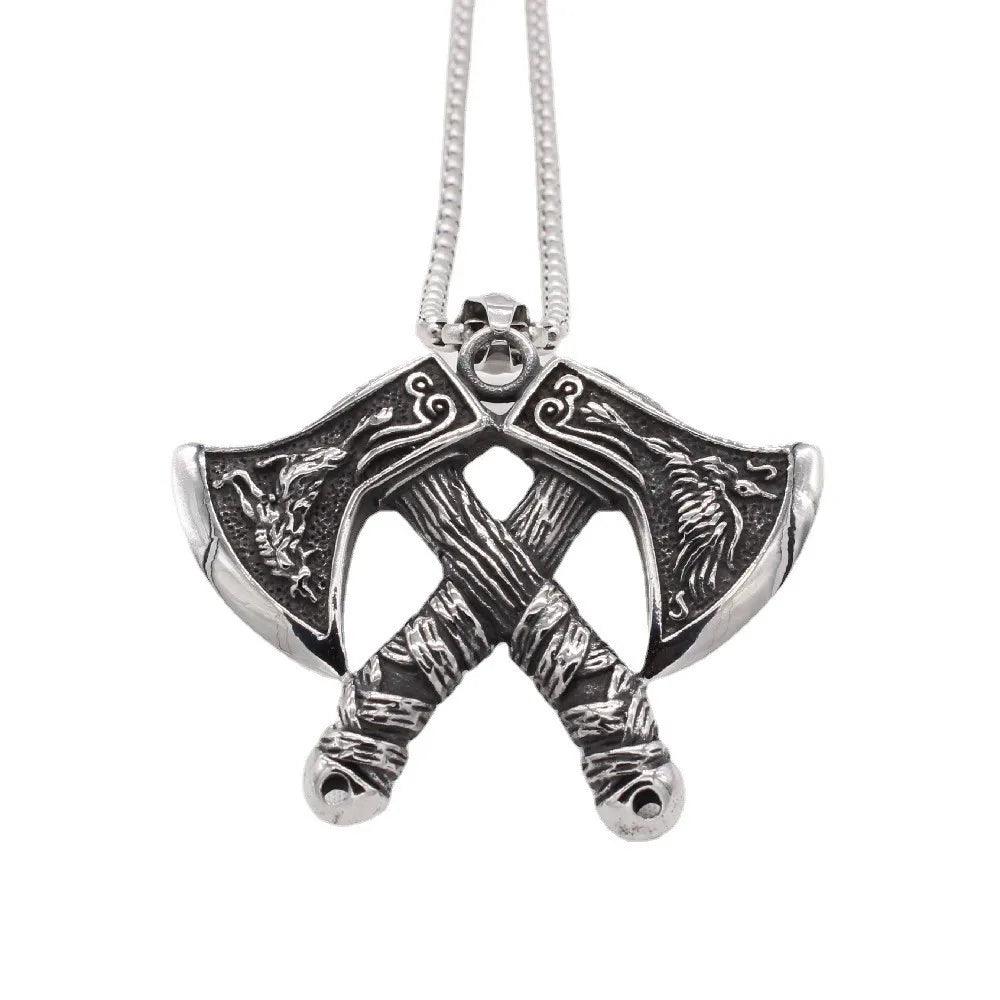 Collier Viking Double Hache