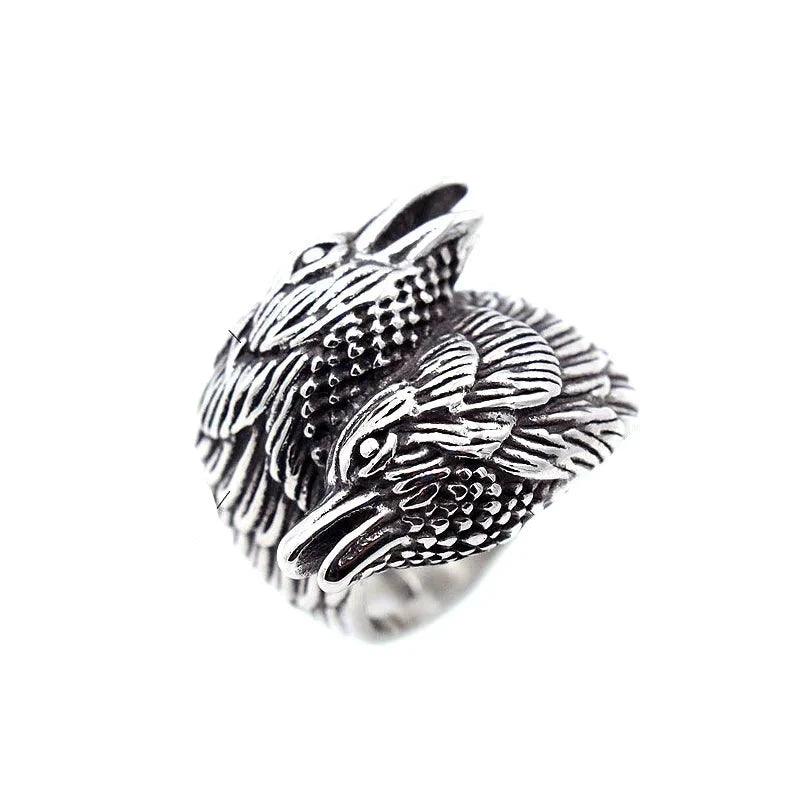 Bague Corbeau Odin - Univers Celtique