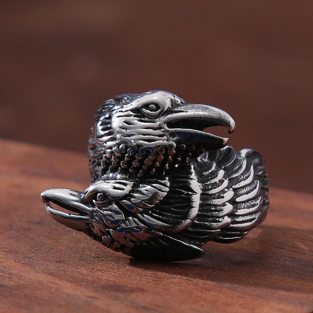 Bague Corbeau Odin - Univers Celtique