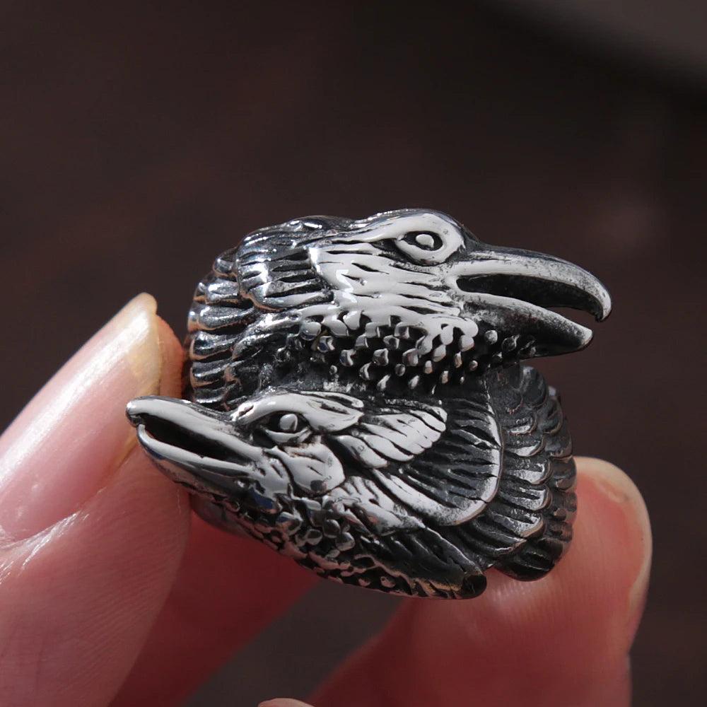 Bague Corbeau Odin - Univers Celtique