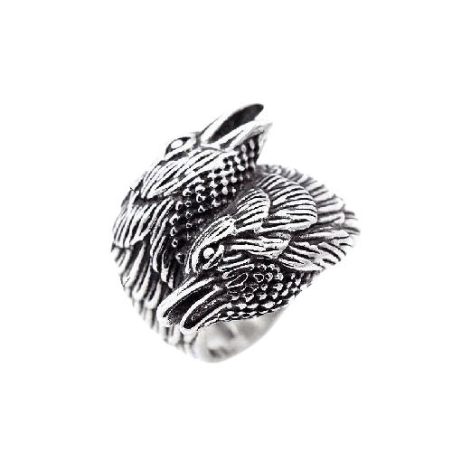 Bague Corbeau Odin - Univers Celtique