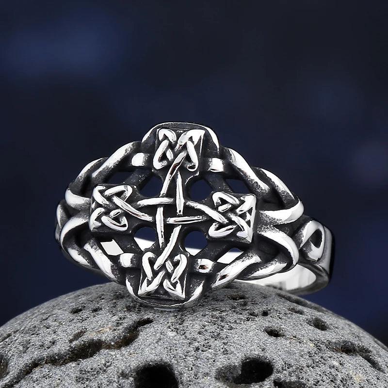 Bague Croix Celtique Entrelacs - Univers Celtique