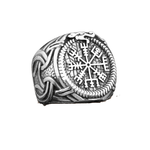 Bague Dragon Vegvisir - Univers Celtique