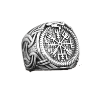 Thumbnail for Bague Dragon Vegvisir - Univers Celtique