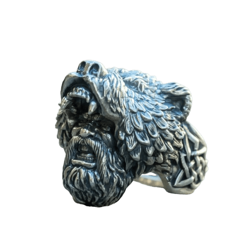 Bague Guerrier Ours Viking - Univers Celtique