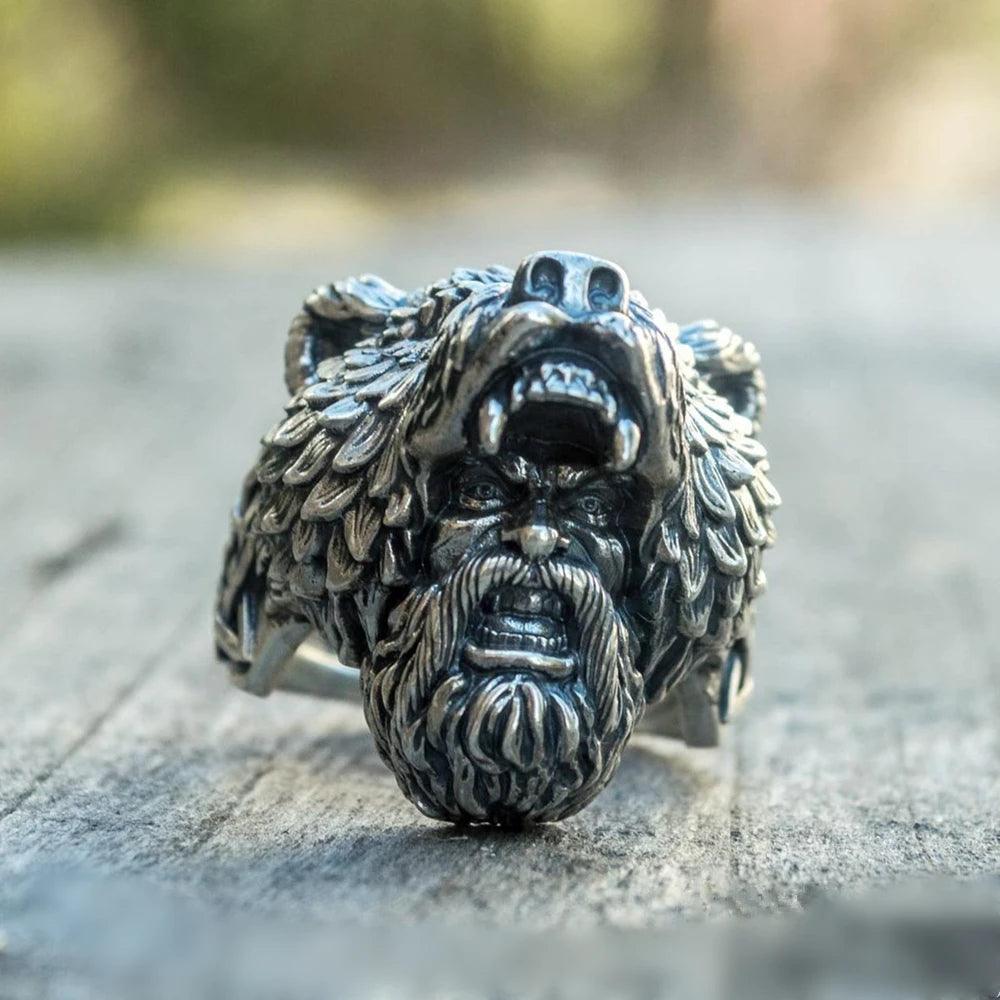 Bague Guerrier Ours Viking - Univers Celtique