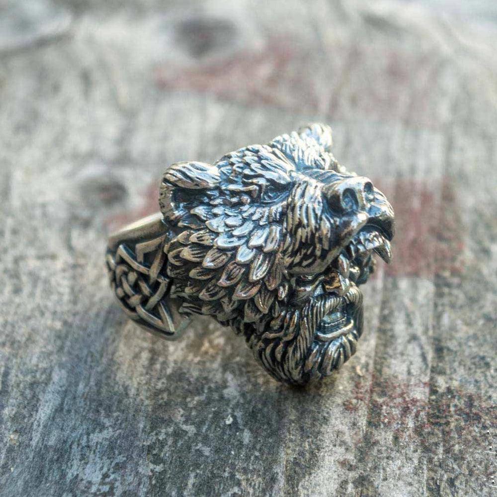 Bague Guerrier Ours Viking - Univers Celtique