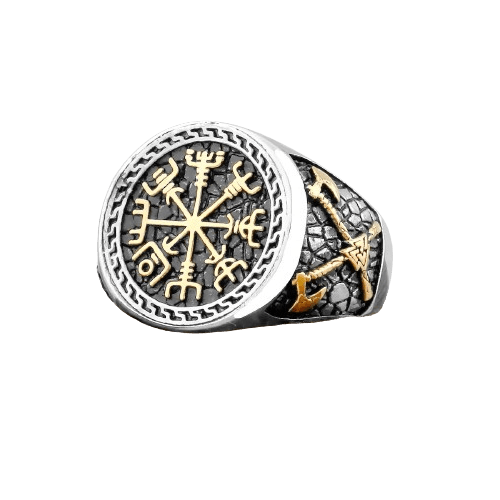 Bague Hache Vegvisir - Univers Celtique