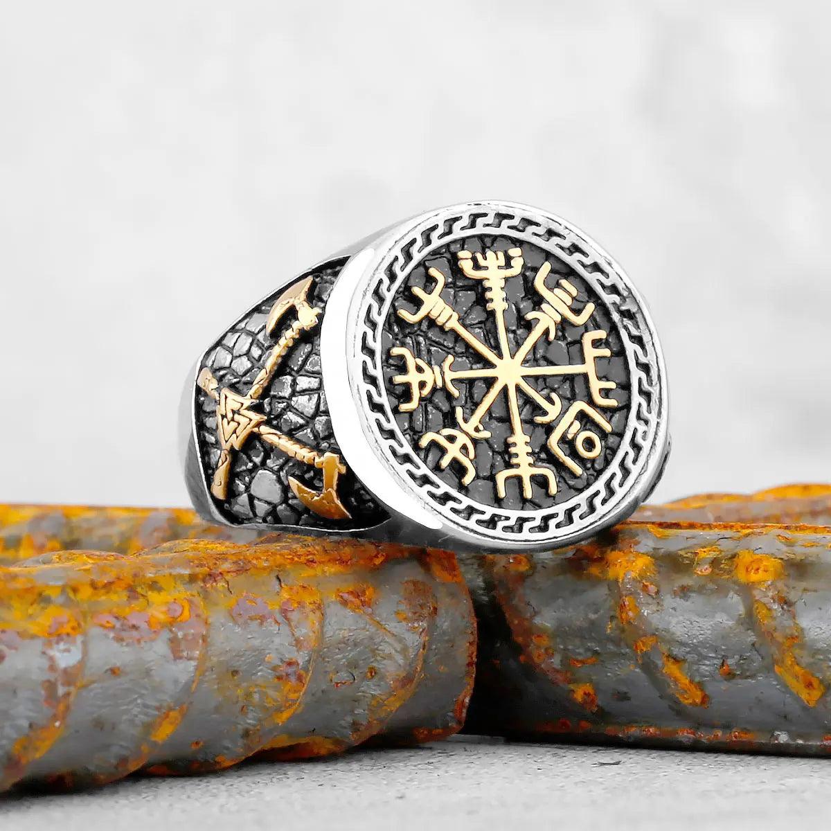 Bague Hache Vegvisir - Univers Celtique