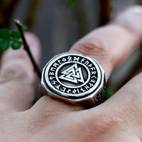 Thumbnail for Bague Symbole Valknut - Univers Celtique