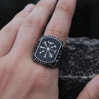 Thumbnail for Bague Vegvisir Odin - Univers Celtique