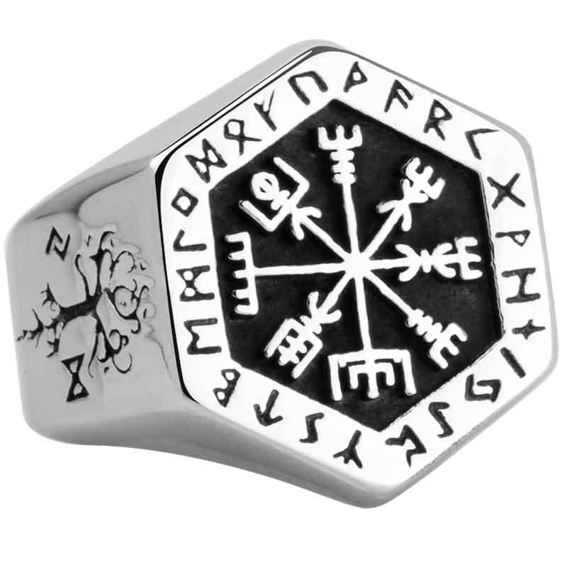 Bague Viking Vegvisir - Univers Celtique