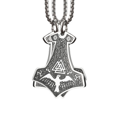 Collier Valknut Aigle - Univers Celtique