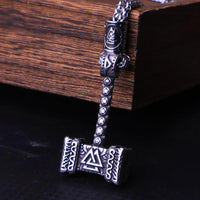 Thumbnail for Collier Viking Mjöllnir et Valknut - Univers Celtique