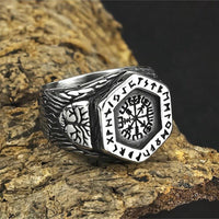 Thumbnail for Bague Vegvisir et Valknut - Univers Celtique